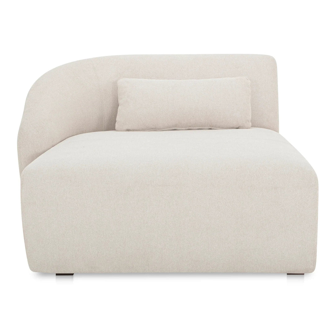 Amelia Left Arm Facing Chaise Warm White - SwayLiving