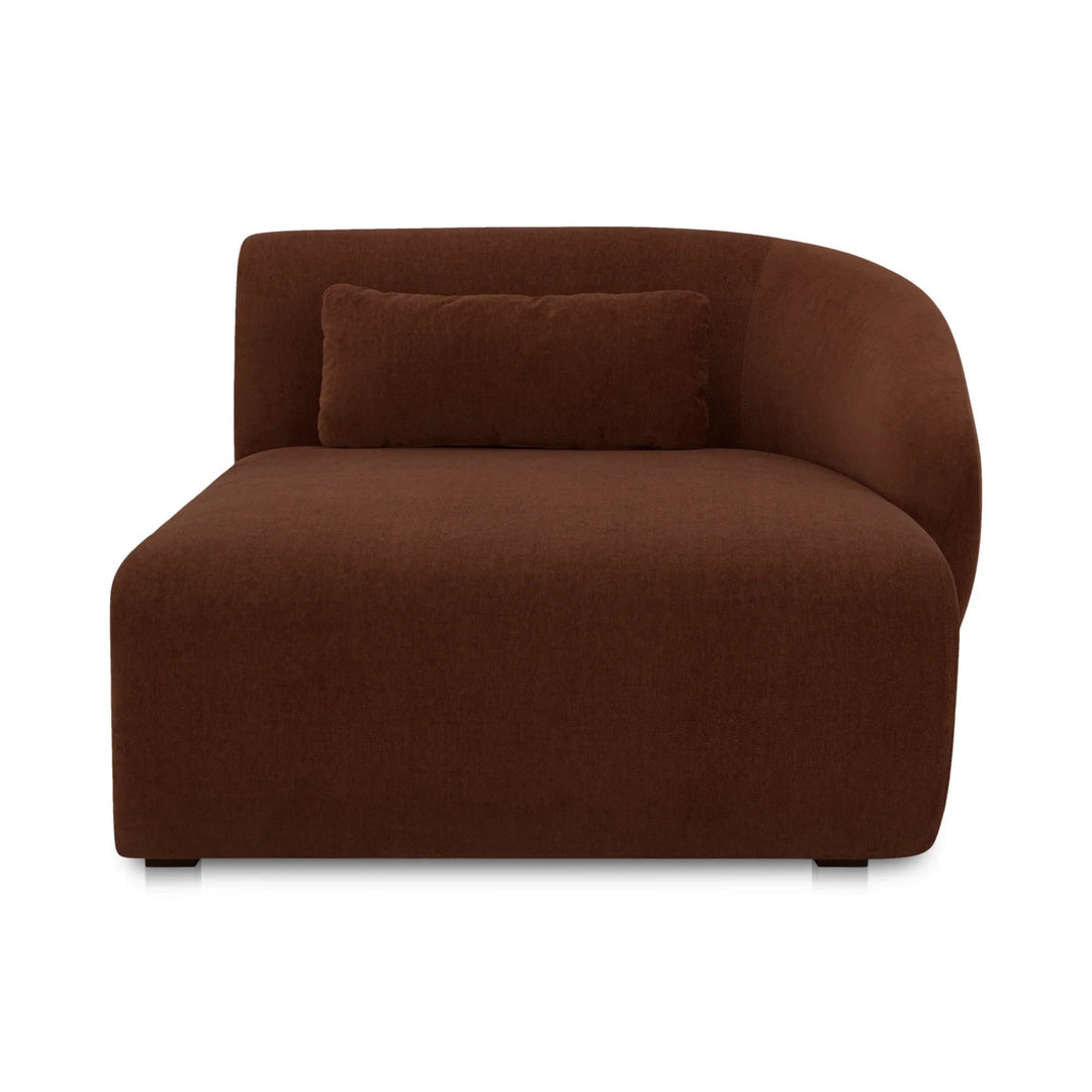 Amelia Right Arm Facing Chaise Chestnut - SwayLiving
