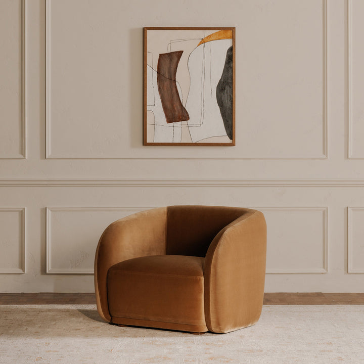 Tan Faux Mohair