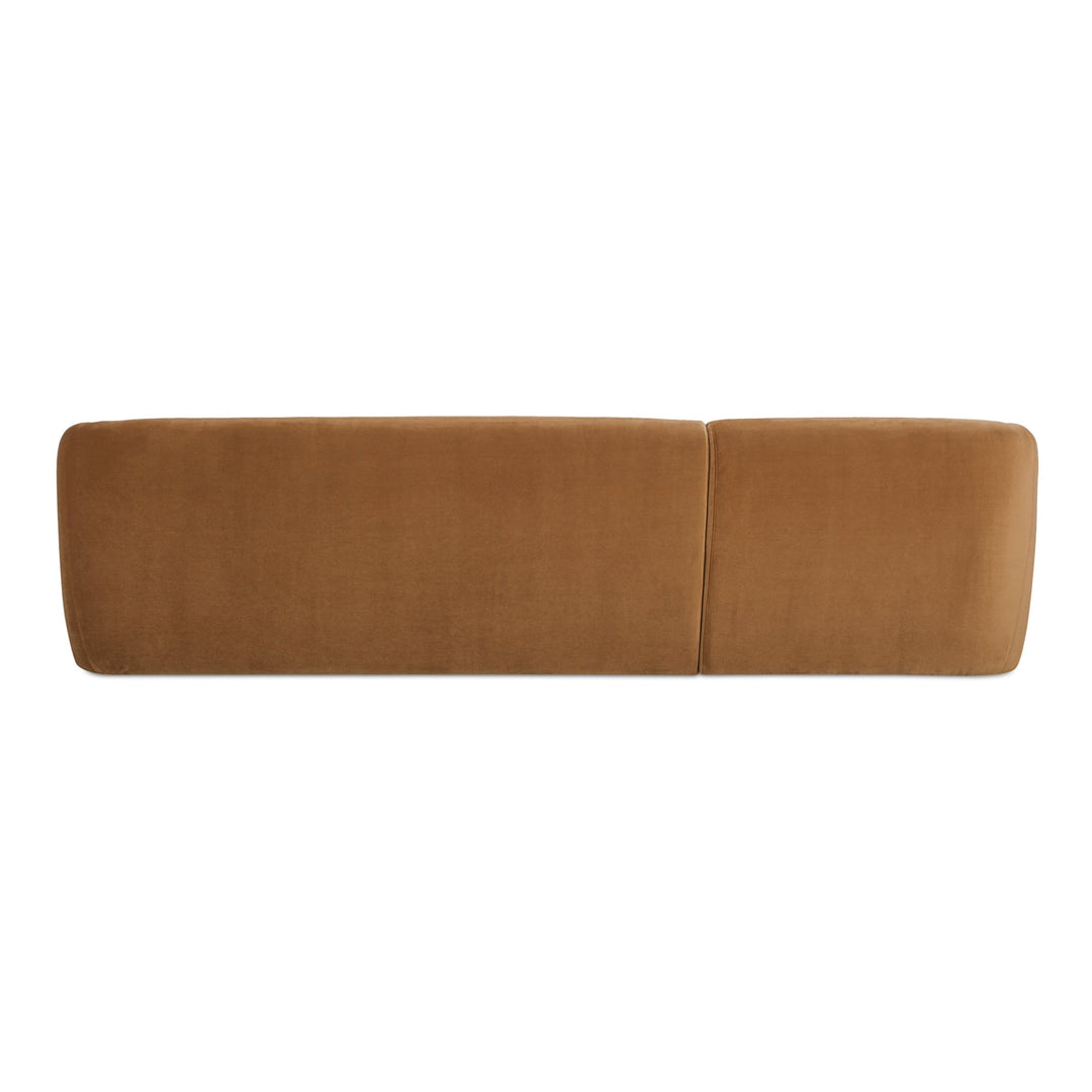 SwayLiving - Faye Left Sectional Tan Faux Mohair - FO-1030-40-L-0 | SwayLiving