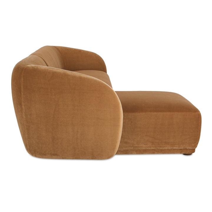 SwayLiving - Faye Left Sectional Tan Faux Mohair - FO-1030-40-L-0 | SwayLiving