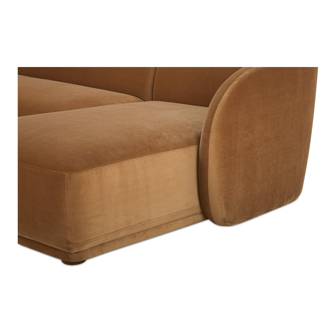 SwayLiving - Faye Right Sectional Tan Faux Mohair - FO-1030-40-R-0 | SwayLiving