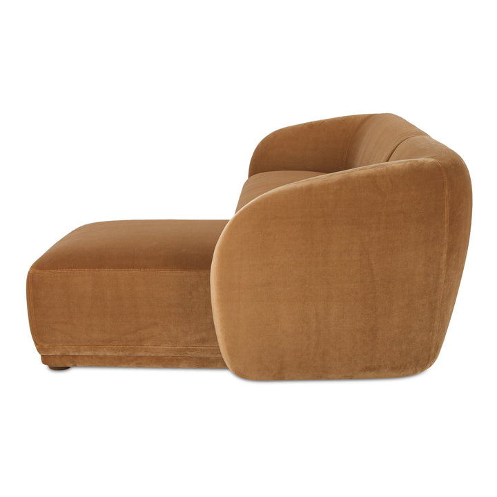 SwayLiving - Faye Right Sectional Tan Faux Mohair - FO-1030-40-R-0 | SwayLiving