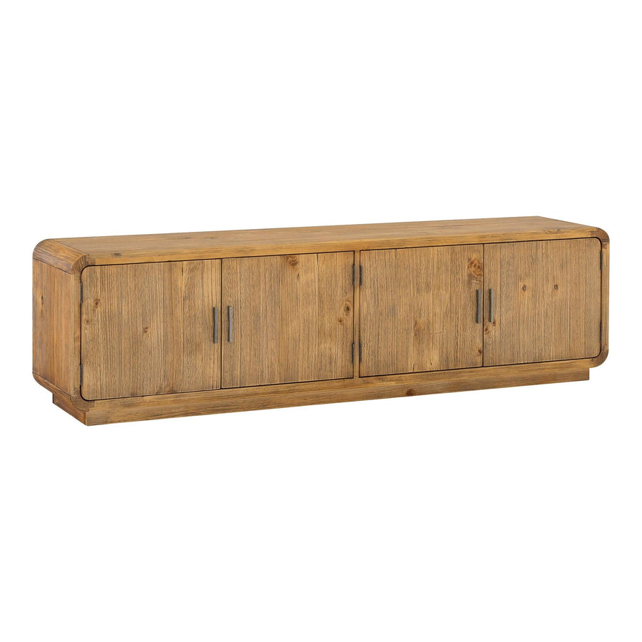 Monterey Media Cabinet Rustic Blonde - SwayLiving