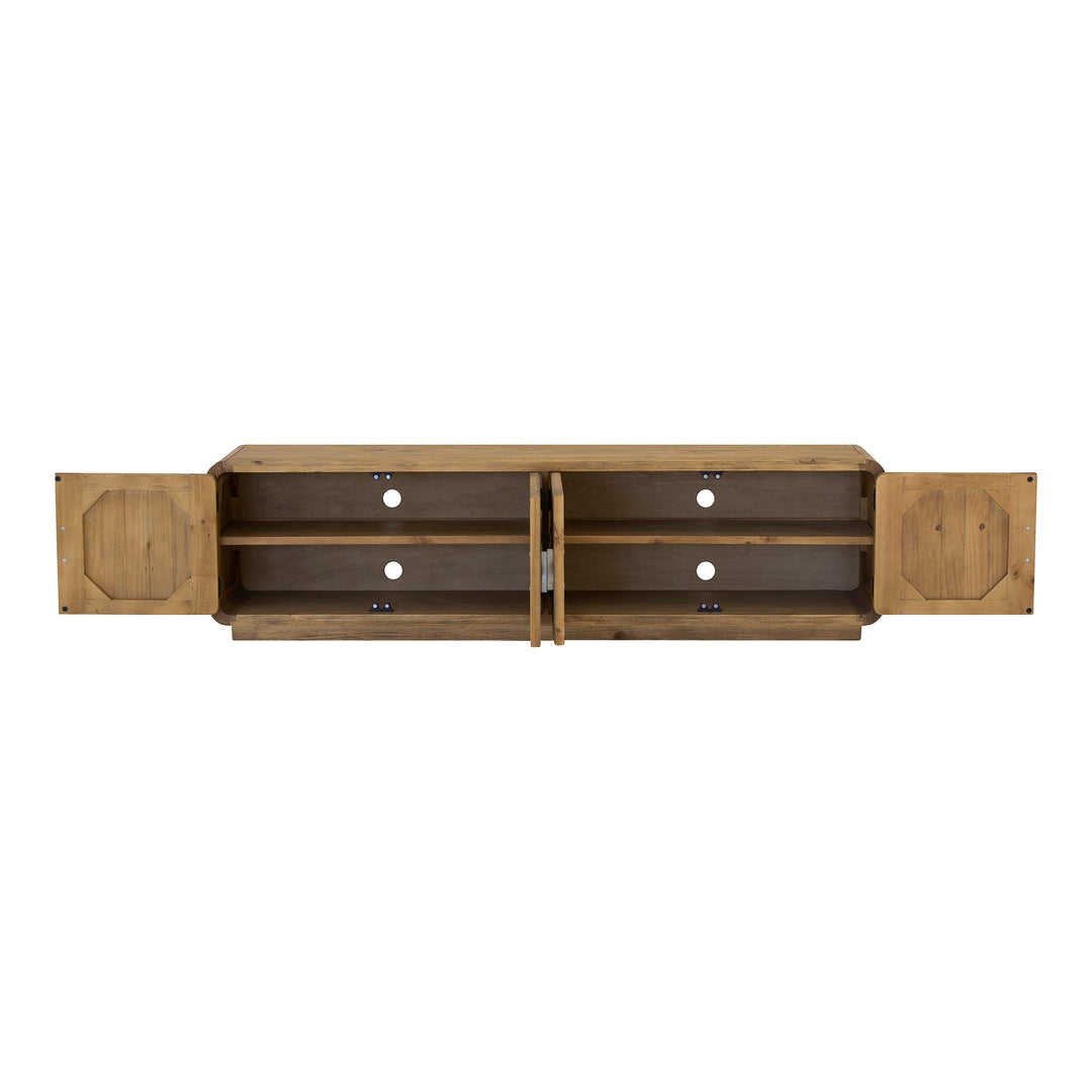 SwayLiving - Monterey Media Cabinet Rustic Blonde - FR-1027-21 | SwayLiving