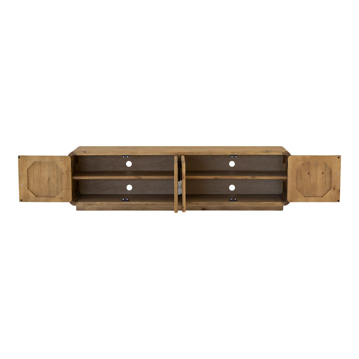 SwayLiving - Monterey Media Cabinet Rustic Blonde - FR-1027-21 | SwayLiving
