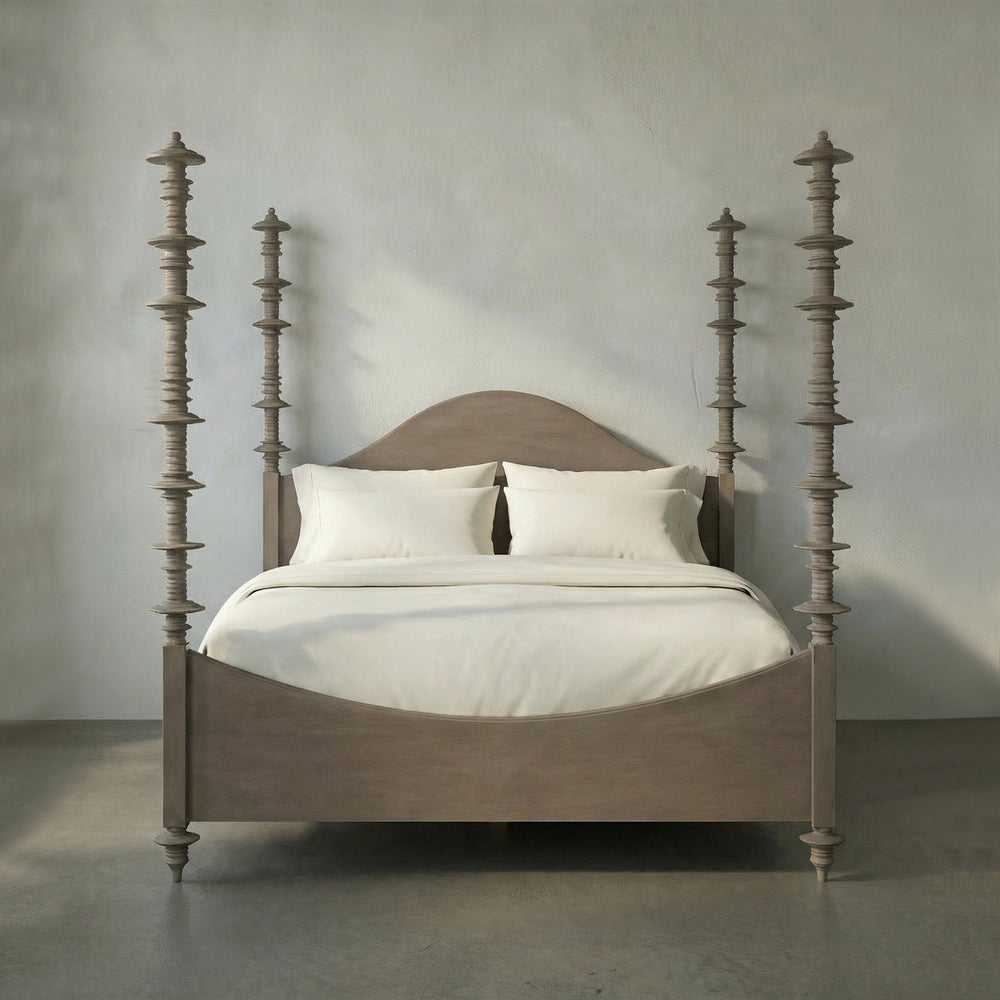 SwayLiving - Ferrett Bed, Cal-King, Weathered - GBED109CKWEA