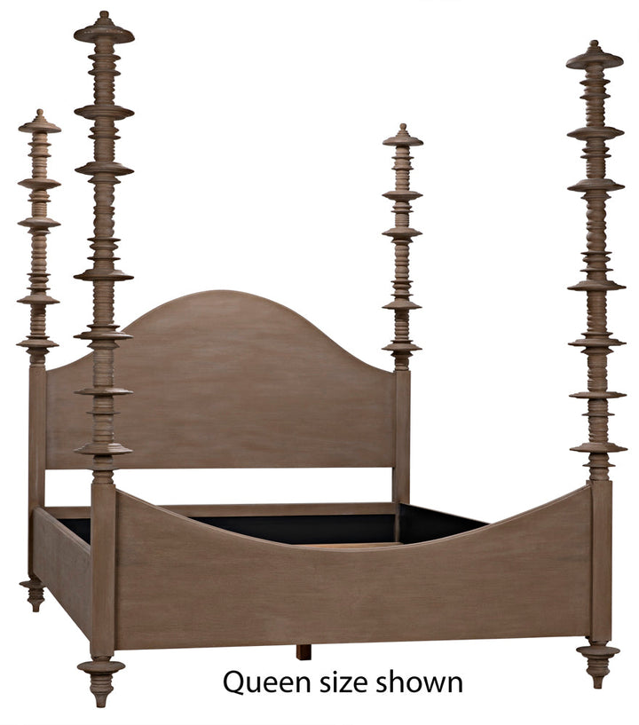 SwayLiving - Ferrett Bed, Cal-King, Weathered - GBED109CKWEA