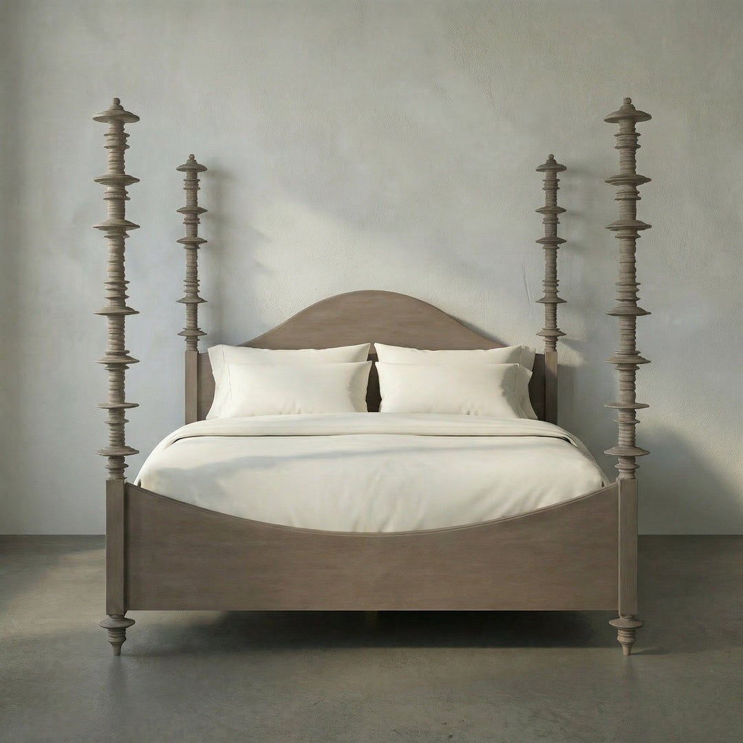 SwayLiving Ferret Bed, Eastern King - Weathered