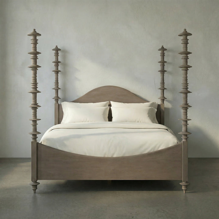 SwayLiving Ferret Bed, Eastern King - Weathered