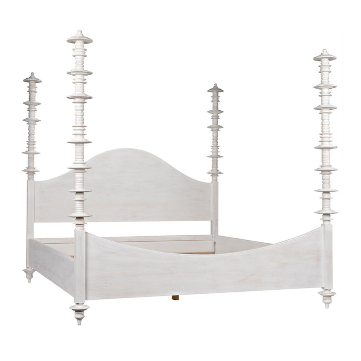 SwayLiving Ferret Bed, Eastern King - White Wash