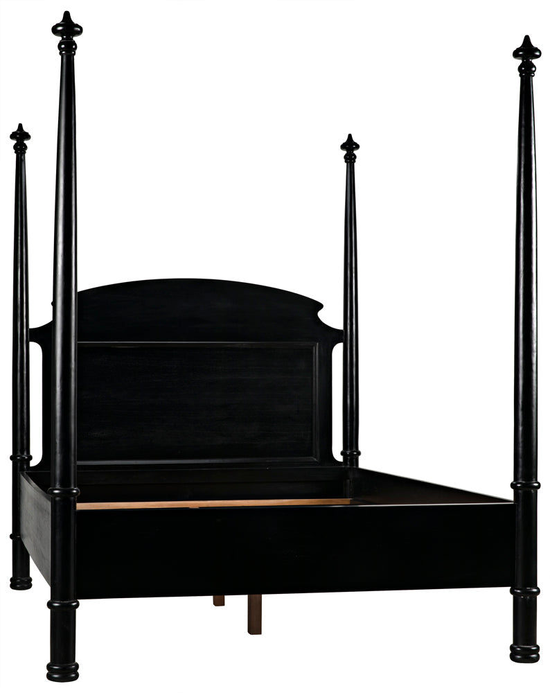 SwayLiving - New Douglas Bed, Queen, Hand Rubbed Black - GBED116QHB-NEW