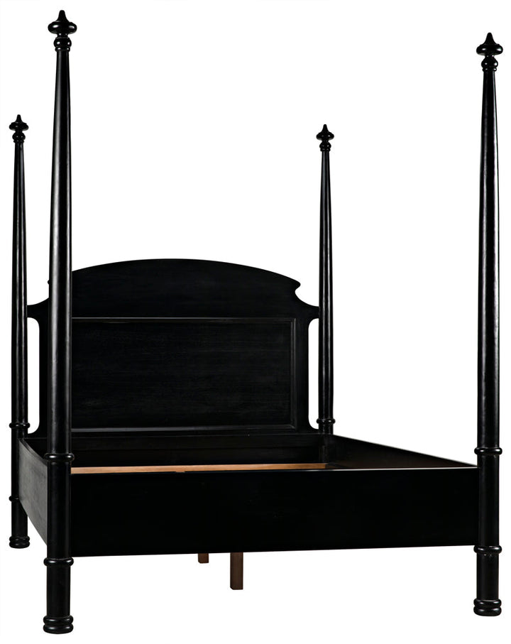 SwayLiving - New Douglas Bed, Queen, Hand Rubbed Black - GBED116QHB-NEW