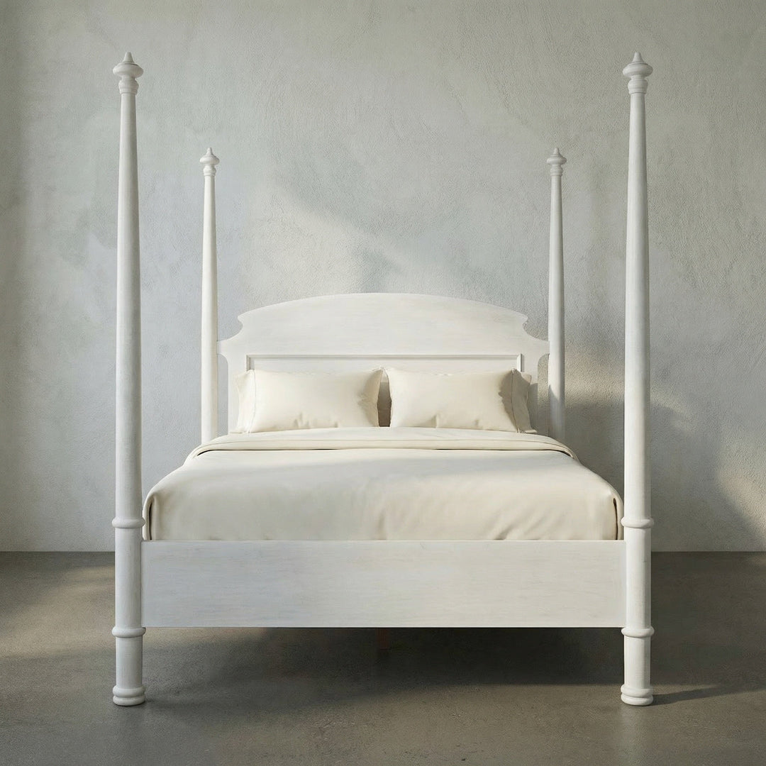 SwayLiving New Douglas Bed, Queen - White Wash