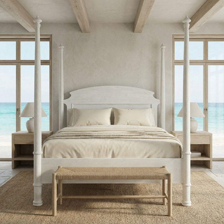 SwayLiving New Douglas Bed, Queen - White Wash