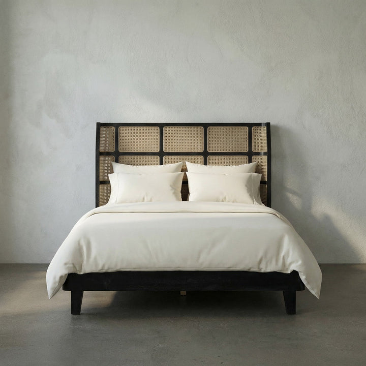 SwayLiving - Porto Bed A with Headboard And Frame, Queen - GBED133QHB-A