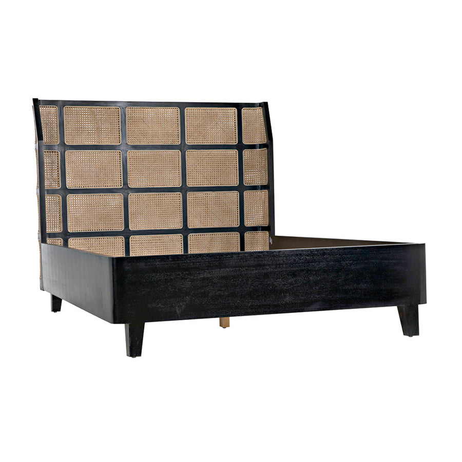 SwayLiving - Porto Bed A with Headboard And Frame, Queen - GBED133QHB-A