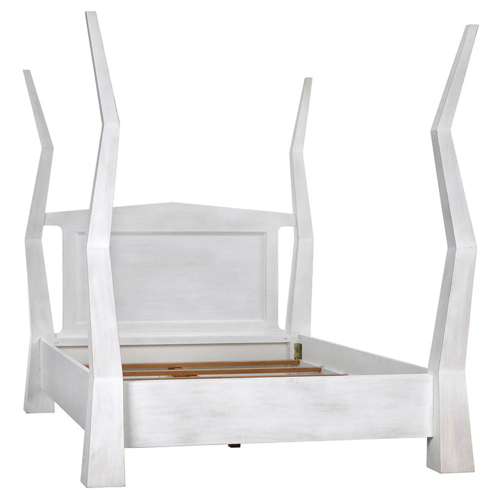 SwayLiving Patras Bed, Queen - White Wash