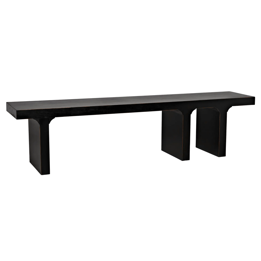 SwayLiving Kir Bench, Hand Rubbed Black BENCHES