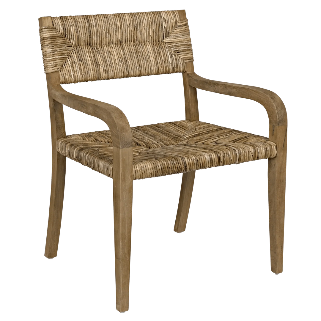 SwayLiving Bowie Arm Chair, Teak - Set of 2 DINING CHAIRS