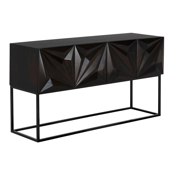 SwayLiving Zurich Console, Ebony Walnut with Steel CONSOLE TABLES