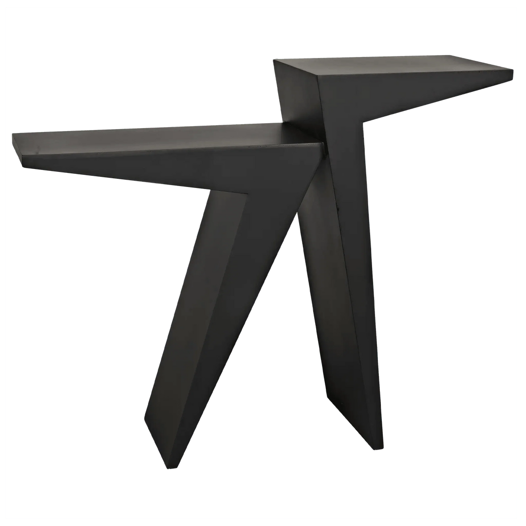 SwayLiving Steam Console, Black Steel CONSOLE TABLES