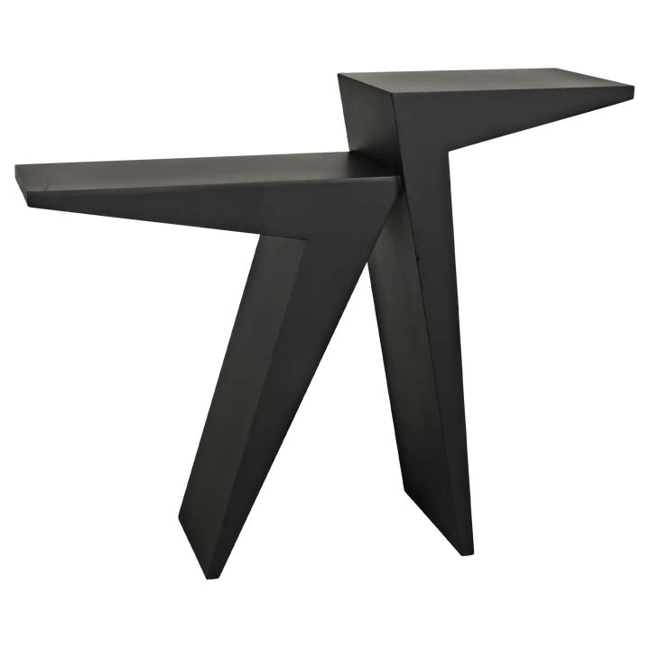 SwayLiving Steam Console, Black Steel CONSOLE TABLES