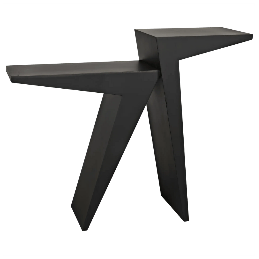 SwayLiving Steam Console, Black Steel CONSOLE TABLES