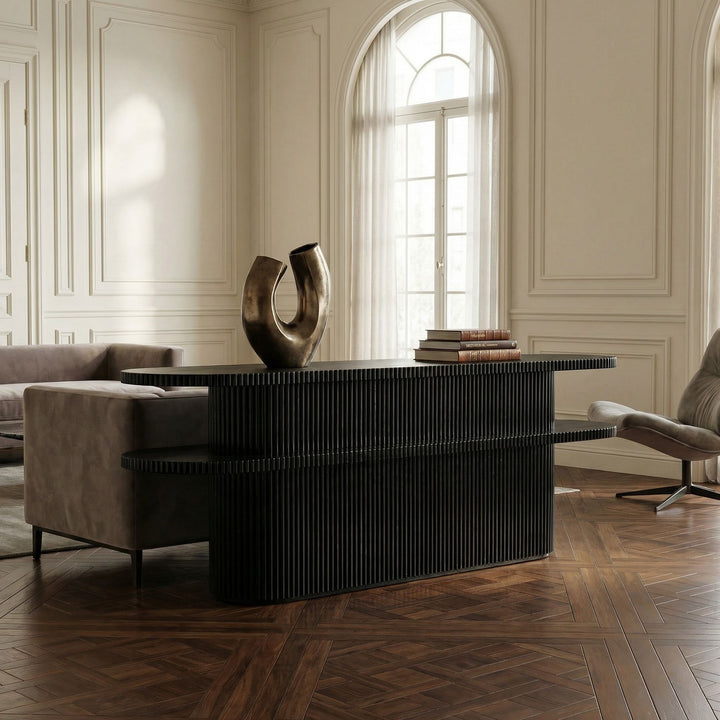 SwayLiving - Parker Console, Hand Rubbed Black - GCON360HB