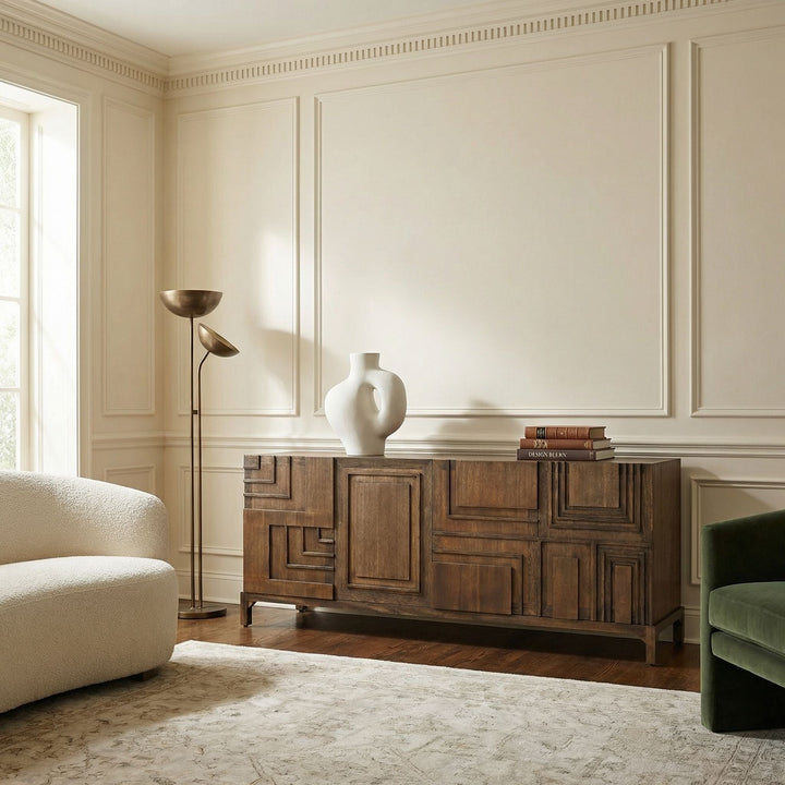SwayLiving - Holden Sideboard, Dark Walnut - GCON367DW