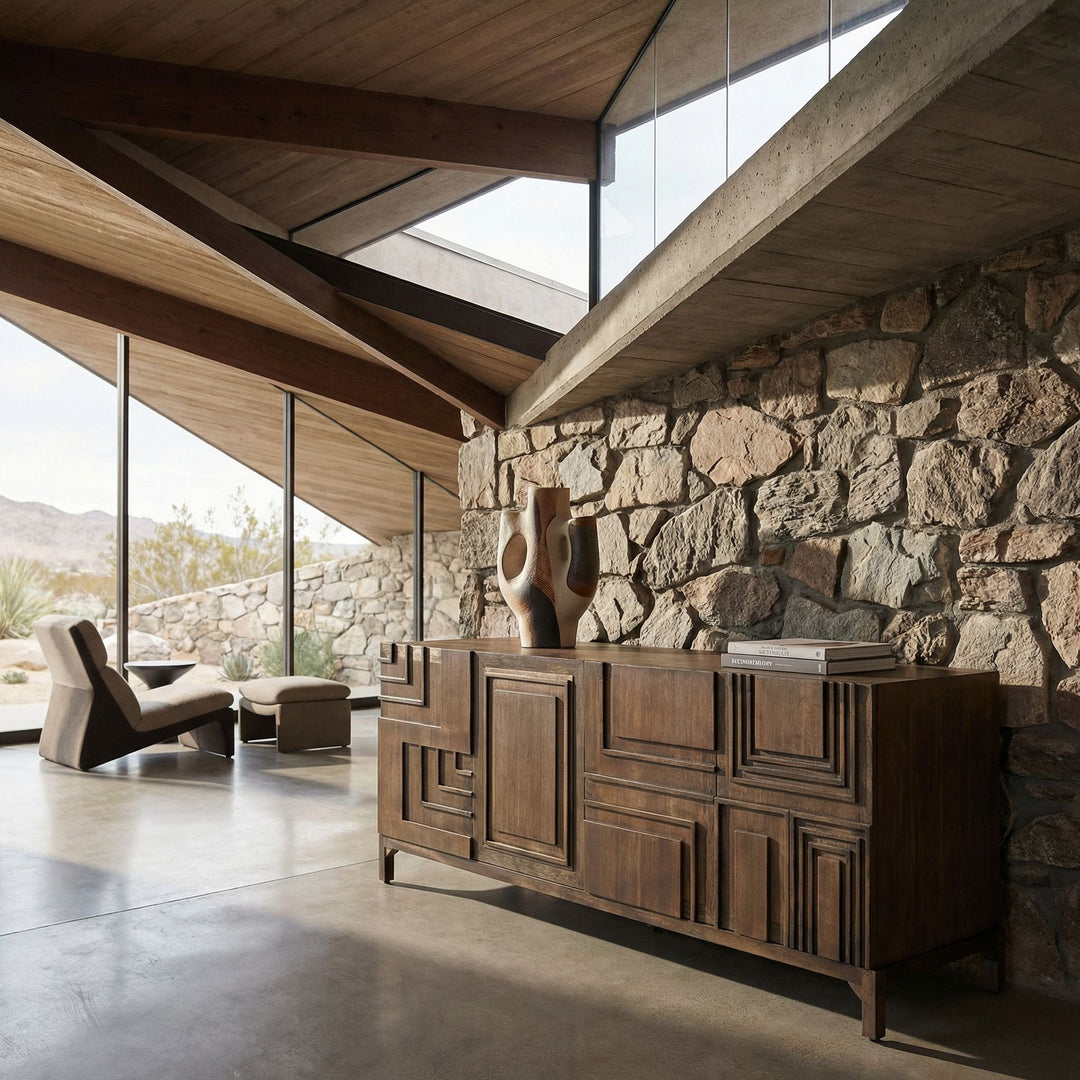 SwayLiving - Holden Sideboard, Dark Walnut - GCON367DW