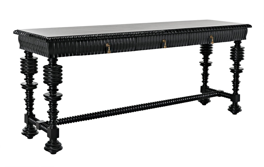 SwayLiving Portuguese Console, Hand Rubbed Black CONSOLE TABLES