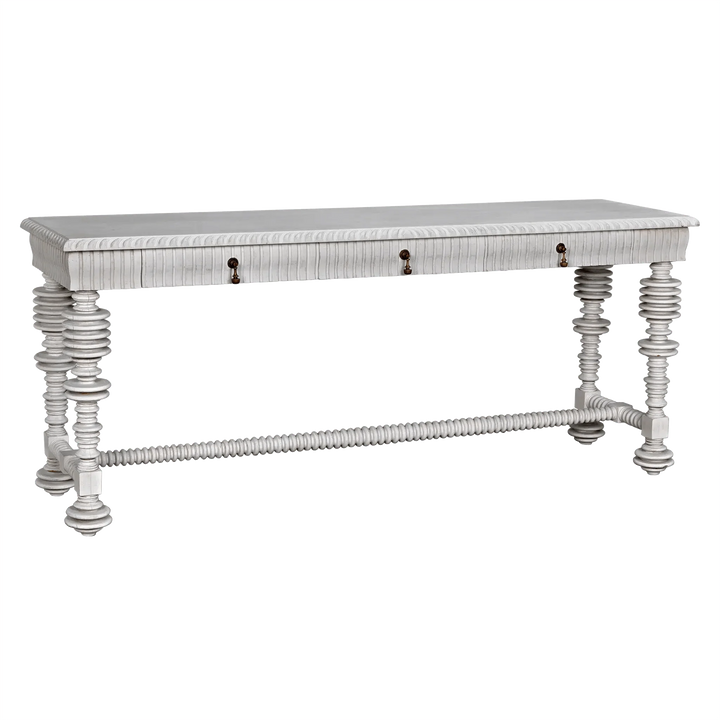SwayLiving Portuguese Console, White Wash CONSOLE TABLES