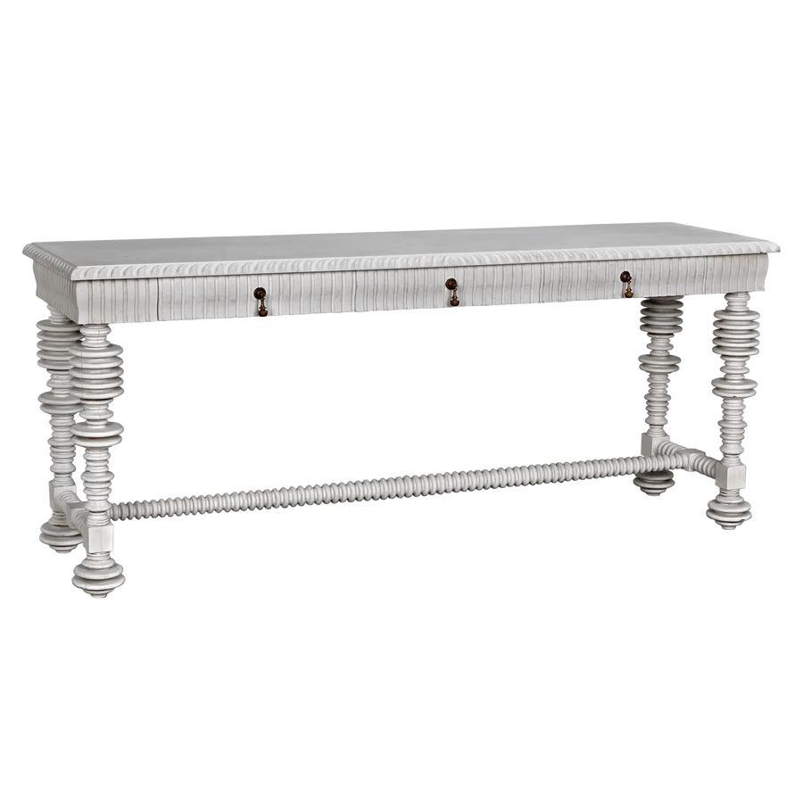 SwayLiving Portuguese Console, White Wash CONSOLE TABLES
