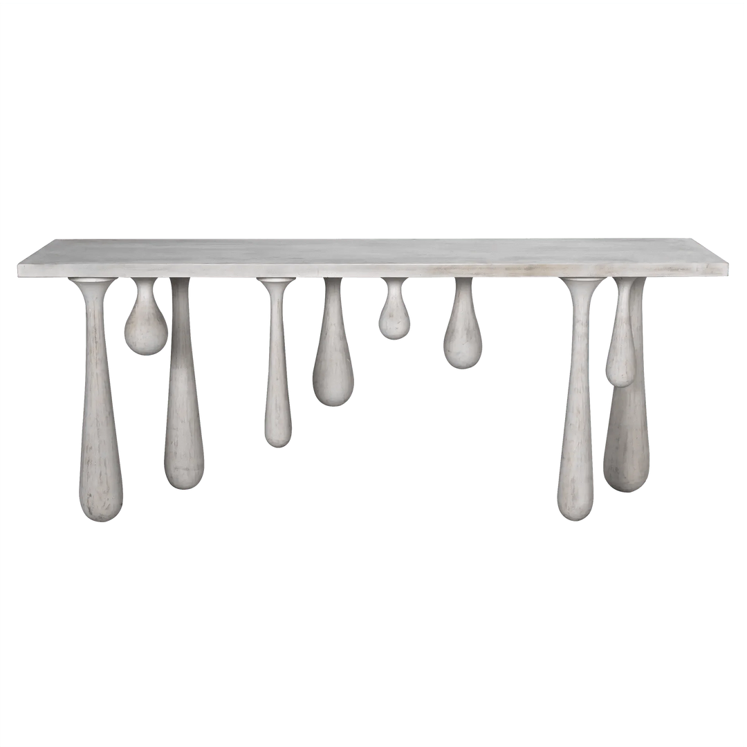 SwayLiving Drop Console, White Wash CONSOLE TABLES