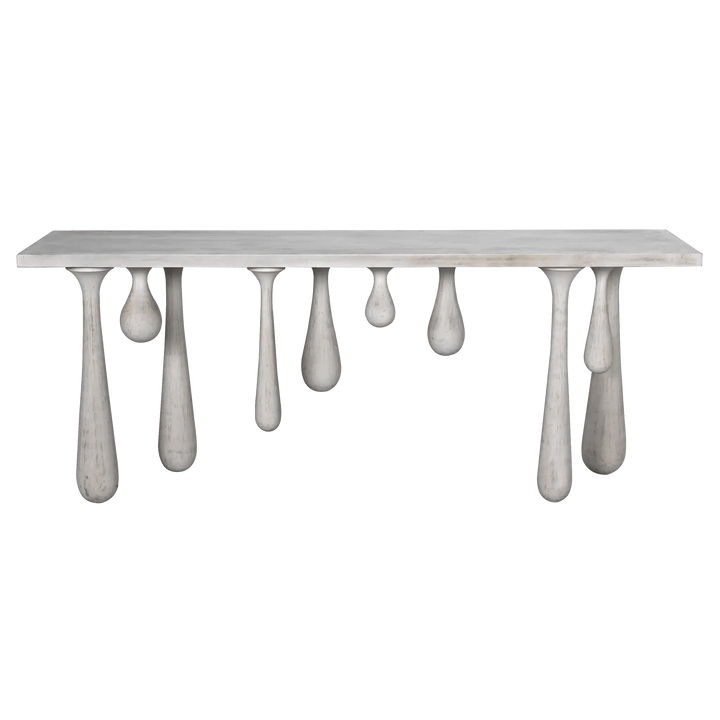 SwayLiving Drop Console, White Wash CONSOLE TABLES
