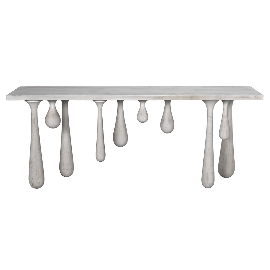 SwayLiving Drop Console, White Wash CONSOLE TABLES