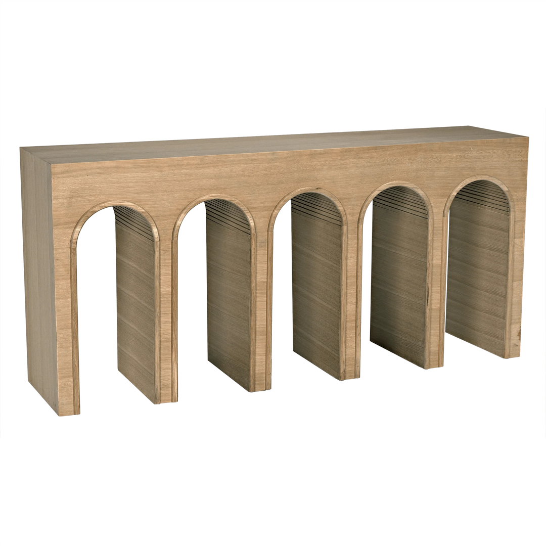 SwayLiving Enzo Console, White Oak CONSOLE TABLES