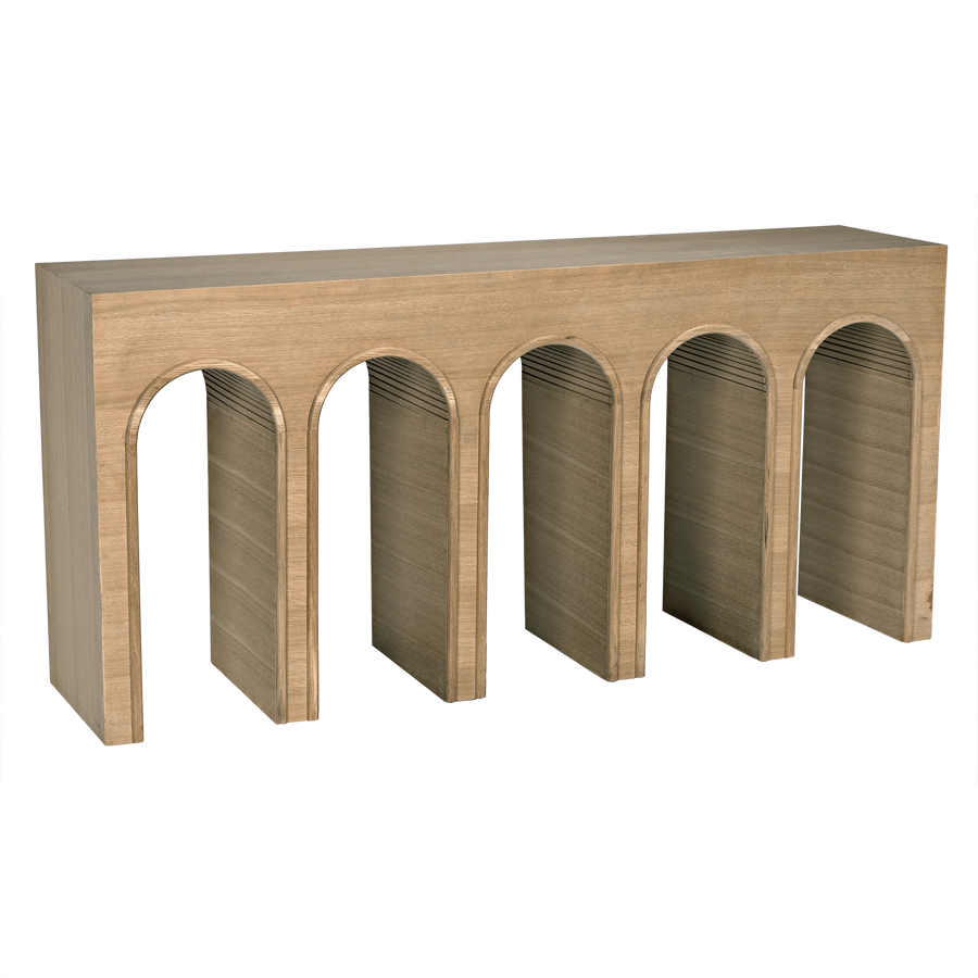 SwayLiving Enzo Console, White Oak CONSOLE TABLES