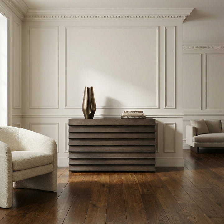 SwayLiving Frederico Console - Greige Walnut