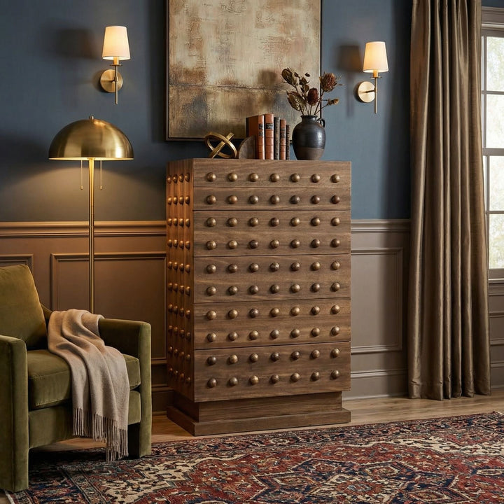 SwayLiving Didier Cabinet - Dark Walnut