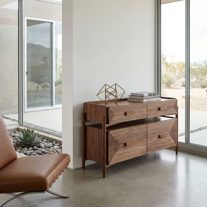 SwayLiving - Savino Sideboard, Dark Walnut - GCON456DW