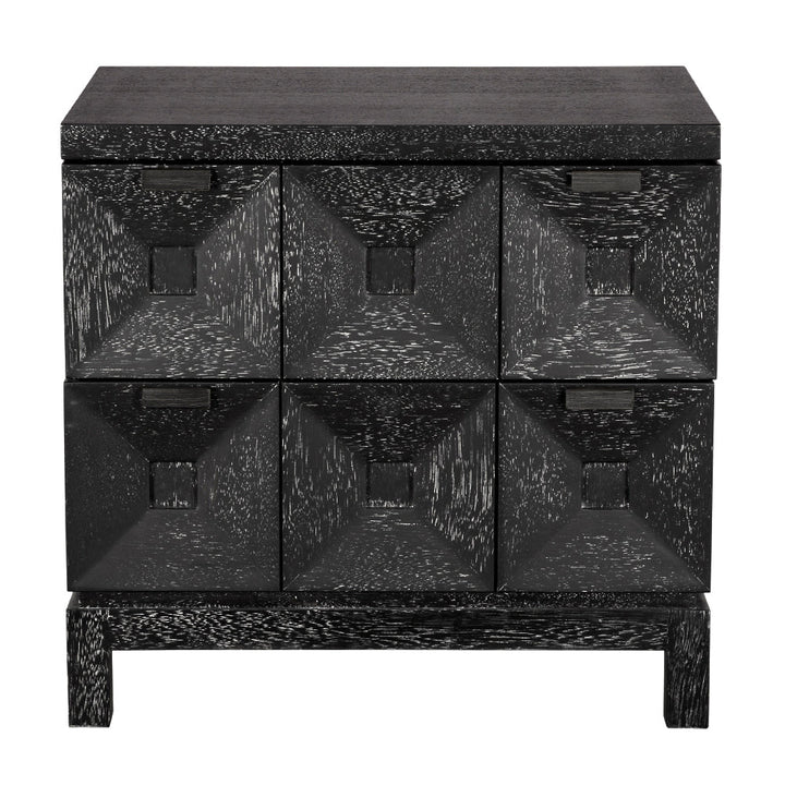 SwayLiving - Musashi 2 Drawer, Small, Black Walnut - GCON458BKW-1