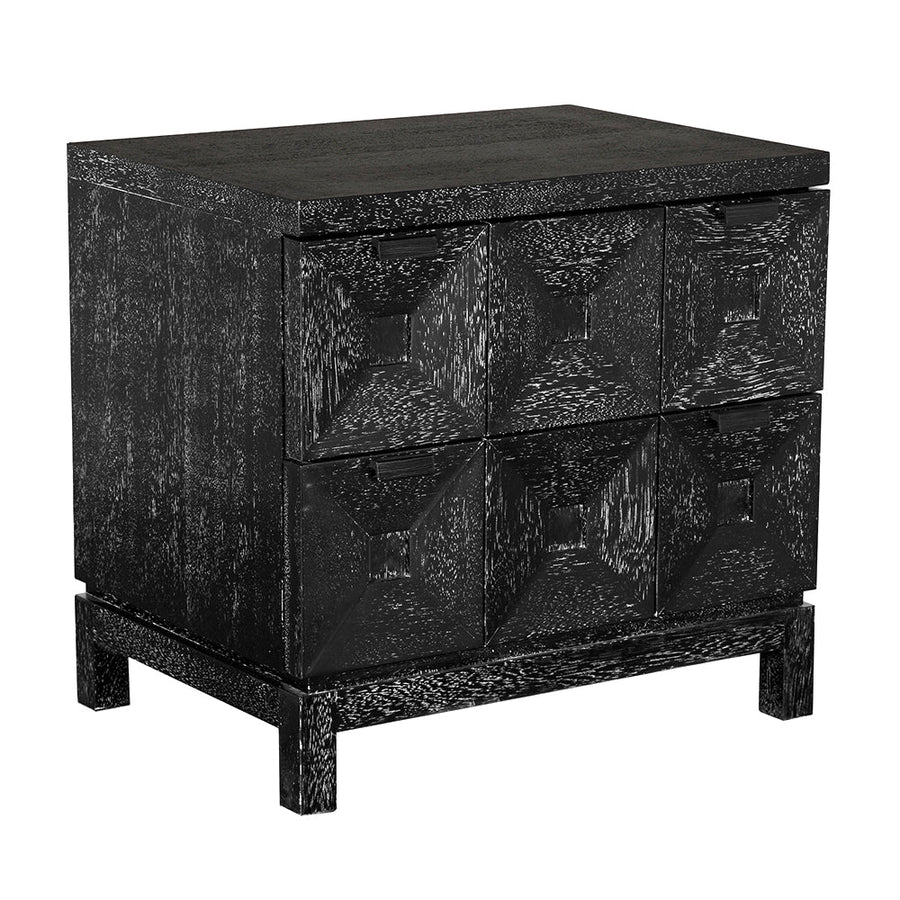 SwayLiving - Musashi 2 Drawer, Small, Black Walnut - GCON458BKW-1