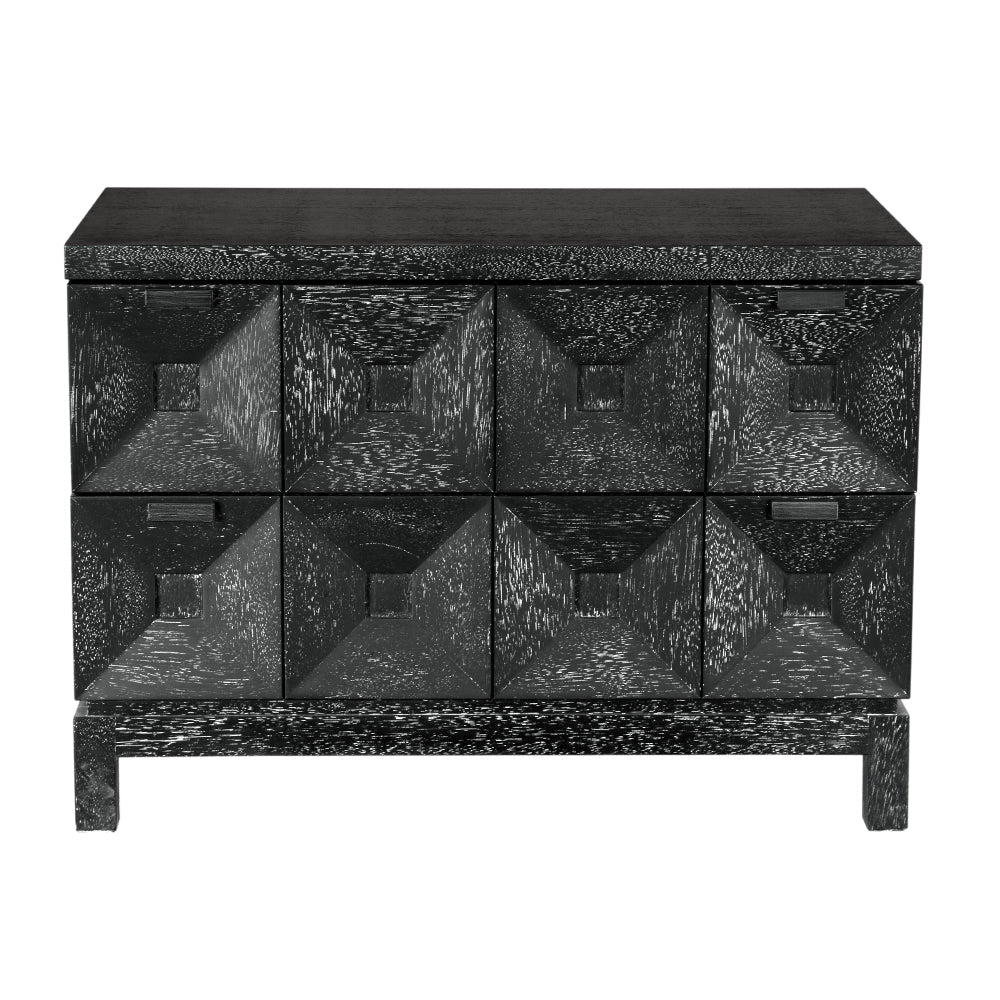 SwayLiving - Musashi 2 Drawer, Large, Black Walnut - GCON458BKW-2