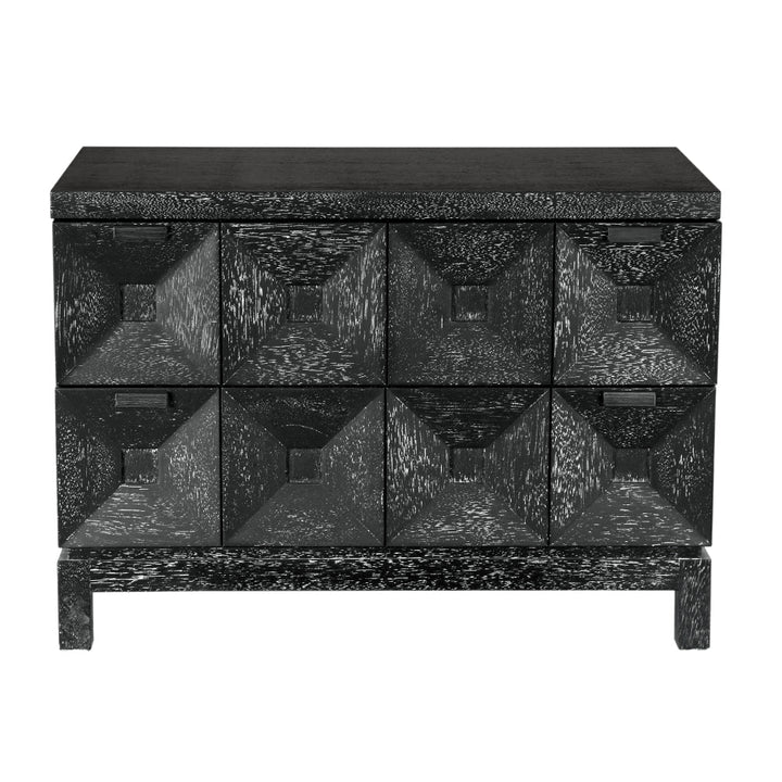 SwayLiving - Musashi 2 Drawer, Large, Black Walnut - GCON458BKW-2