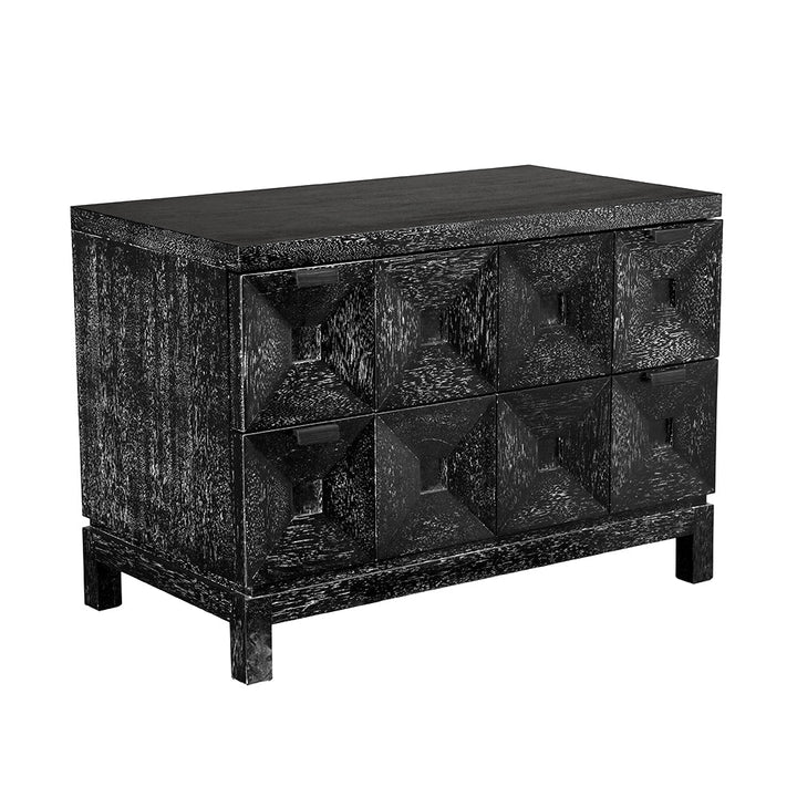 SwayLiving - Musashi 2 Drawer, Large, Black Walnut - GCON458BKW-2