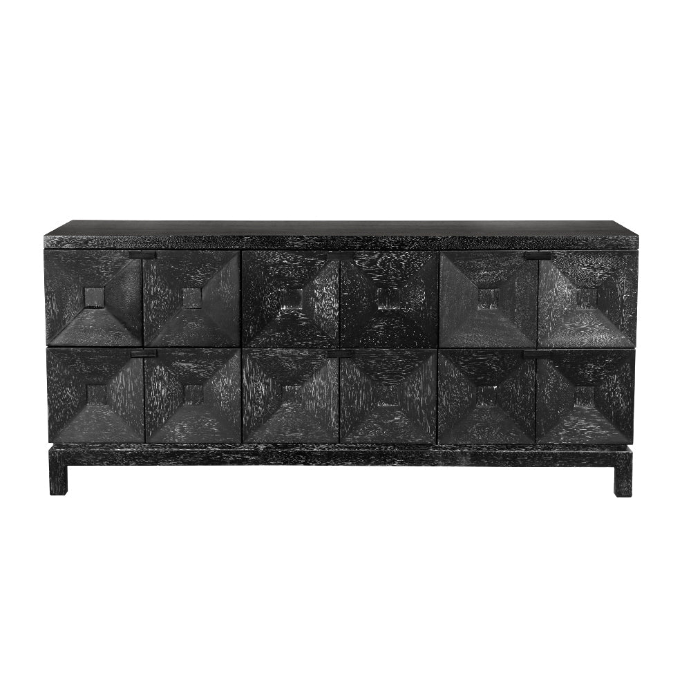 SwayLiving - Musashi 6 Drawer, Black Walnut - GCON458BKW-3