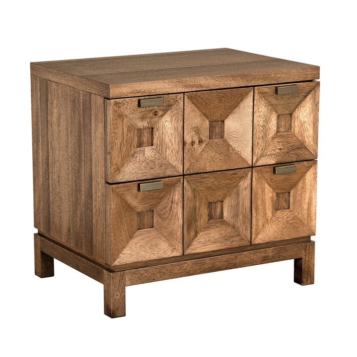 SwayLiving Musashi 2 Drawer, Small - Dark Walnut