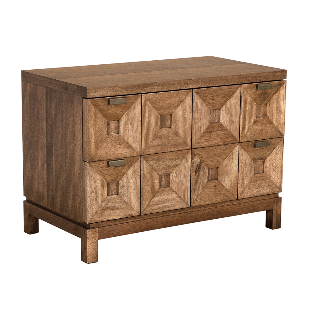 SwayLiving Musashi 2 Drawer, Large - Dark Walnut